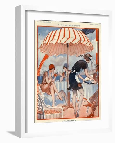 1920s France La Vie Parisienne Magazine Plate-null-Framed Giclee Print