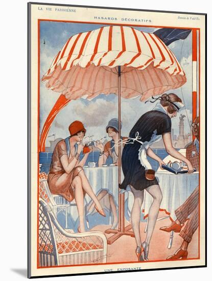 1920s France La Vie Parisienne Magazine Plate-null-Mounted Giclee Print