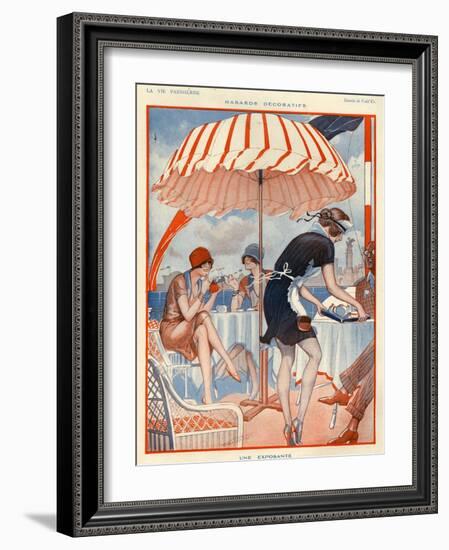 1920s France La Vie Parisienne Magazine Plate-null-Framed Giclee Print