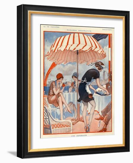 1920s France La Vie Parisienne Magazine Plate-null-Framed Giclee Print