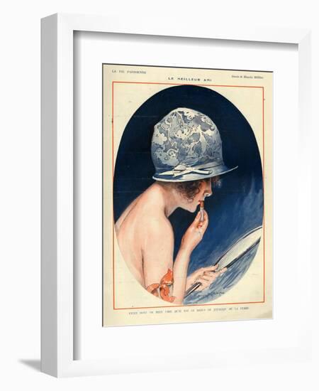 1920s France La Vie Parisienne Magazine Plate-null-Framed Giclee Print