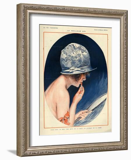 1920s France La Vie Parisienne Magazine Plate-null-Framed Giclee Print