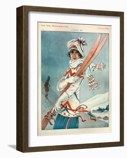 1920s France La Vie Parisienne Magazine Plate-null-Framed Giclee Print