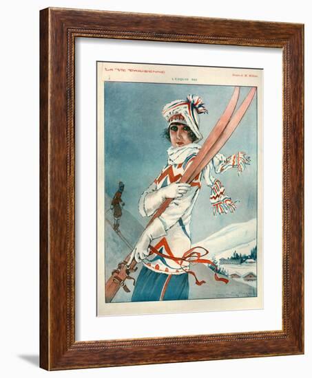 1920s France La Vie Parisienne Magazine Plate-null-Framed Giclee Print