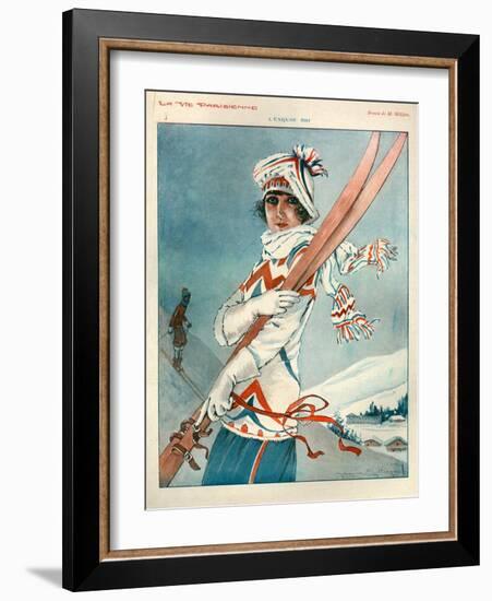 1920s France La Vie Parisienne Magazine Plate-null-Framed Giclee Print