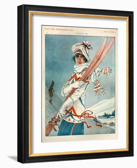 1920s France La Vie Parisienne Magazine Plate-null-Framed Giclee Print