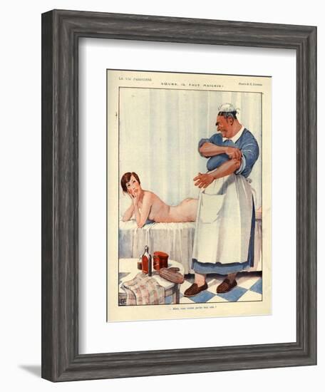 1920s France La Vie Parisienne Magazine Plate-null-Framed Giclee Print