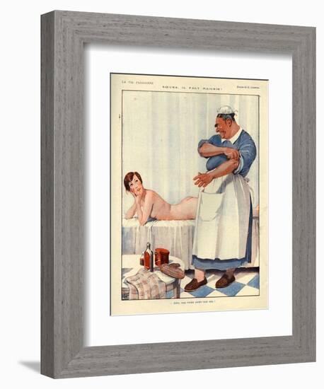 1920s France La Vie Parisienne Magazine Plate-null-Framed Giclee Print