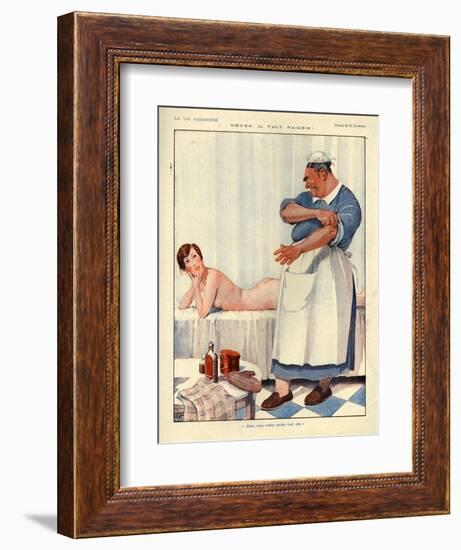 1920s France La Vie Parisienne Magazine Plate-null-Framed Giclee Print