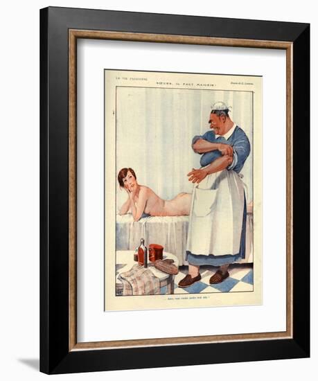 1920s France La Vie Parisienne Magazine Plate-null-Framed Giclee Print