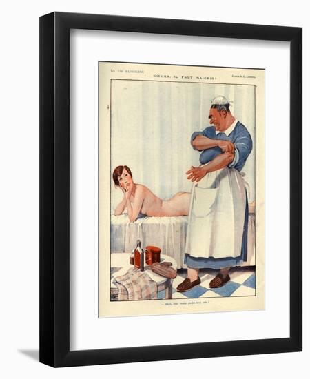 1920s France La Vie Parisienne Magazine Plate-null-Framed Giclee Print