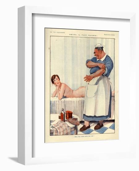 1920s France La Vie Parisienne Magazine Plate-null-Framed Giclee Print