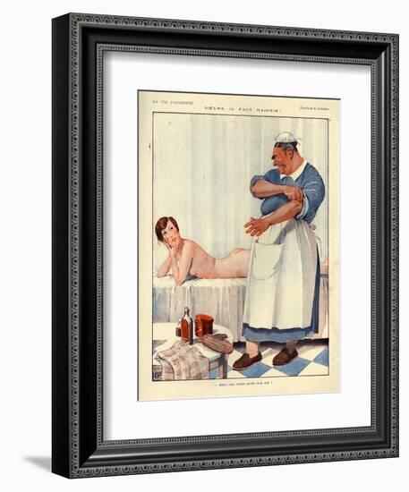 1920s France La Vie Parisienne Magazine Plate-null-Framed Giclee Print