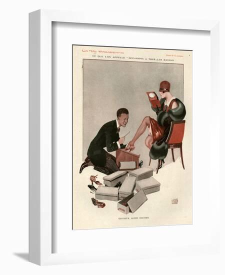 1920s France La Vie Parisienne Magazine Plate-null-Framed Giclee Print