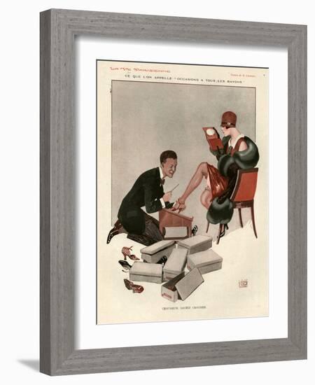 1920s France La Vie Parisienne Magazine Plate-null-Framed Giclee Print