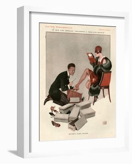 1920s France La Vie Parisienne Magazine Plate-null-Framed Giclee Print