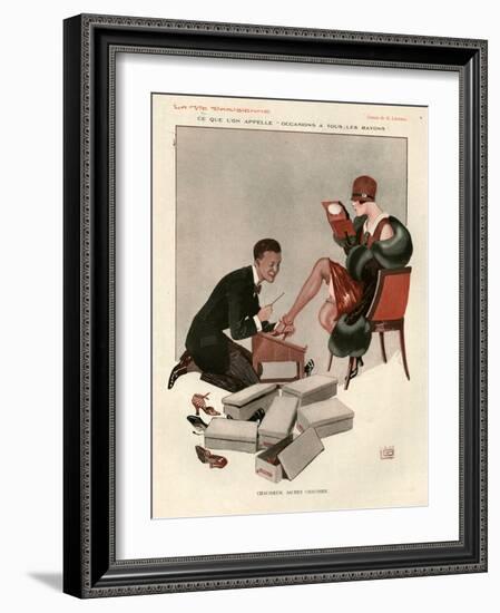 1920s France La Vie Parisienne Magazine Plate-null-Framed Giclee Print