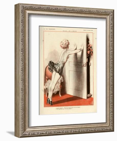 1920s France La Vie Parisienne Magazine Plate-null-Framed Giclee Print