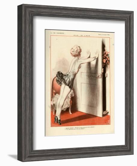 1920s France La Vie Parisienne Magazine Plate-null-Framed Giclee Print