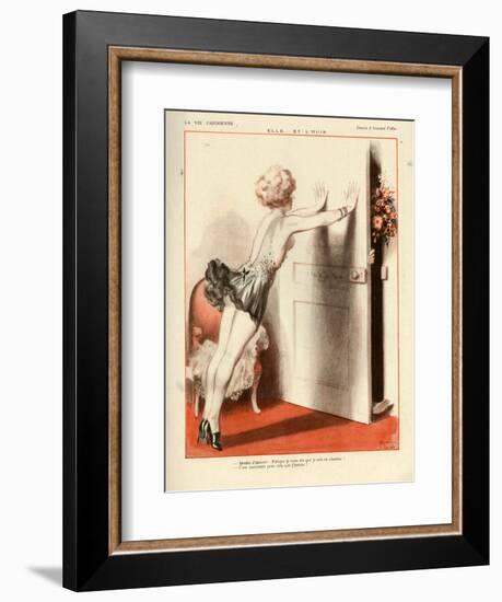 1920s France La Vie Parisienne Magazine Plate-null-Framed Giclee Print