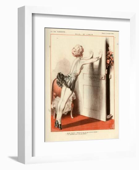 1920s France La Vie Parisienne Magazine Plate-null-Framed Giclee Print