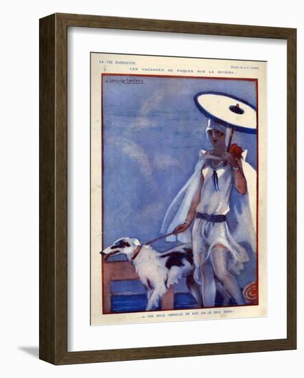 1920s France La Vie Parisienne Magazine Plate-null-Framed Giclee Print