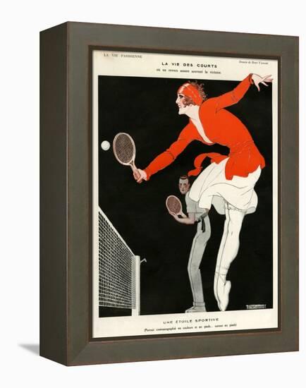 1920s France La Vie Parisienne Magazine Plate-null-Framed Premier Image Canvas