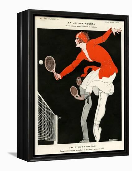 1920s France La Vie Parisienne Magazine Plate-null-Framed Premier Image Canvas