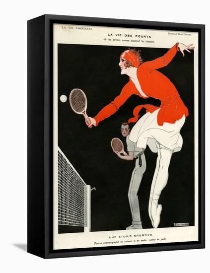 1920s France La Vie Parisienne Magazine Plate-null-Framed Premier Image Canvas