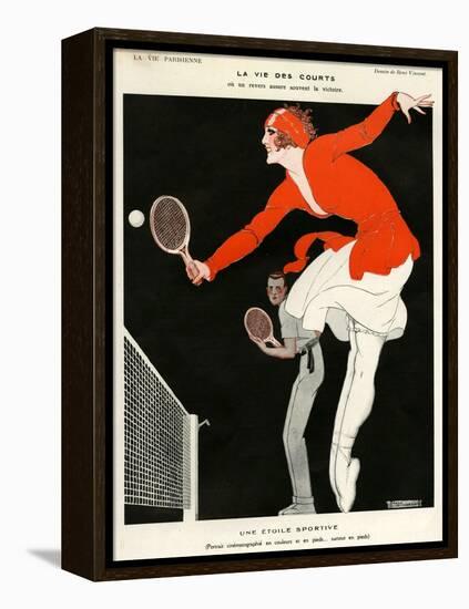 1920s France La Vie Parisienne Magazine Plate-null-Framed Premier Image Canvas