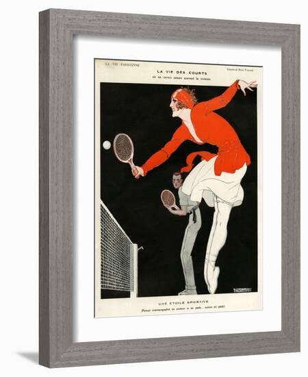 1920s France La Vie Parisienne Magazine Plate-null-Framed Giclee Print