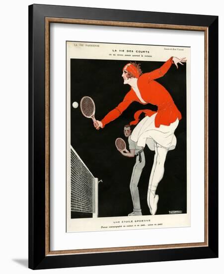 1920s France La Vie Parisienne Magazine Plate-null-Framed Giclee Print