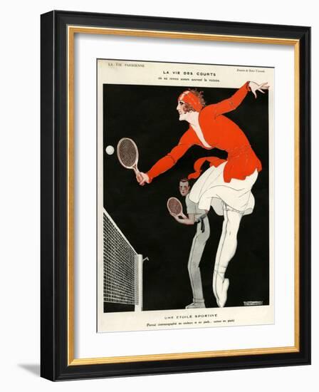 1920s France La Vie Parisienne Magazine Plate-null-Framed Giclee Print