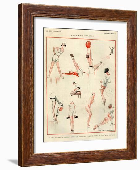 1920s France La Vie Parisienne Magazine Plate-null-Framed Giclee Print