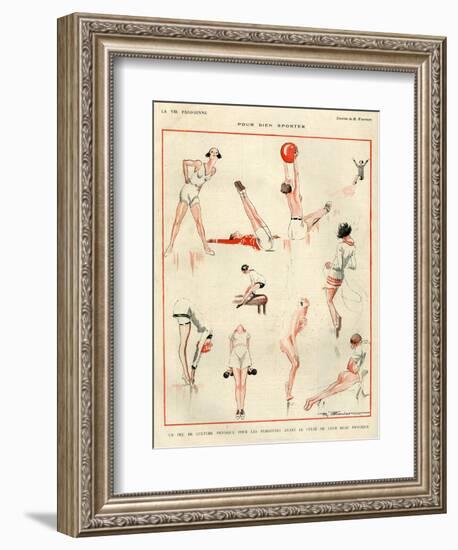 1920s France La Vie Parisienne Magazine Plate-null-Framed Giclee Print