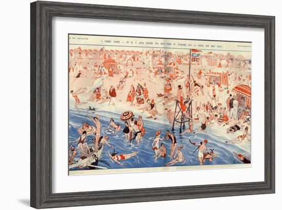 1920s France La Vie Parisienne Magazine Plate-null-Framed Giclee Print