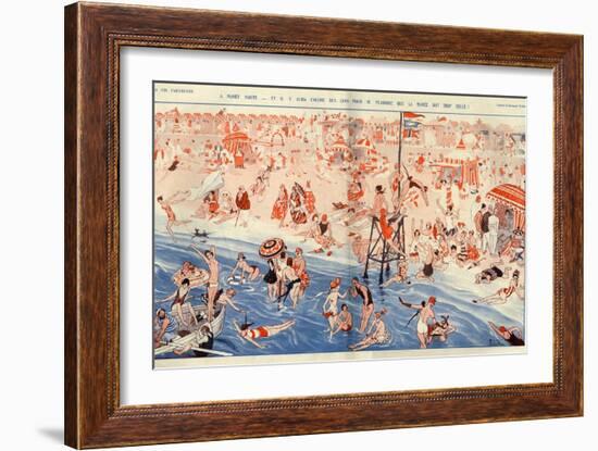 1920s France La Vie Parisienne Magazine Plate-null-Framed Giclee Print