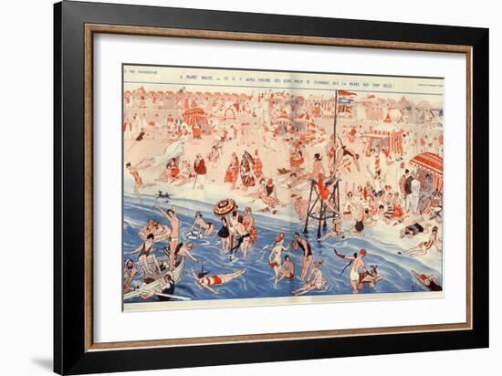 1920s France La Vie Parisienne Magazine Plate-null-Framed Giclee Print