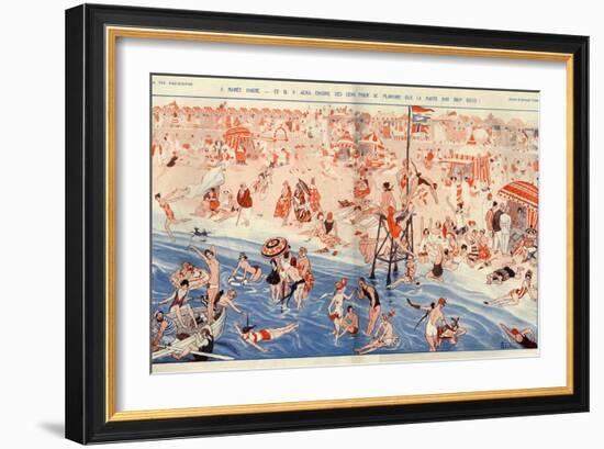 1920s France La Vie Parisienne Magazine Plate-null-Framed Giclee Print