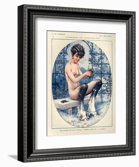 1920s France La Vie Parisienne Magazine Plate-null-Framed Giclee Print