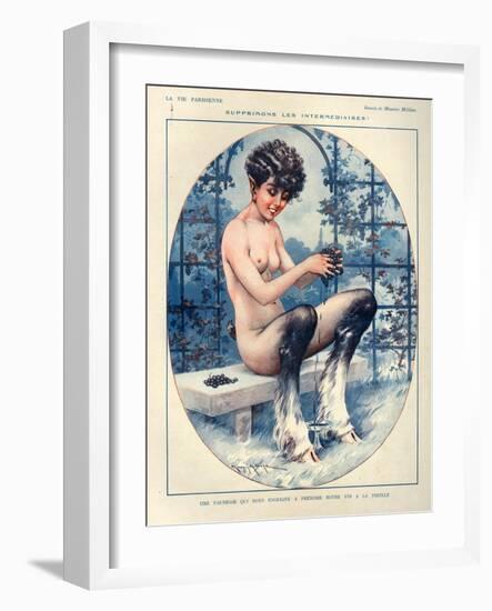 1920s France La Vie Parisienne Magazine Plate-null-Framed Giclee Print