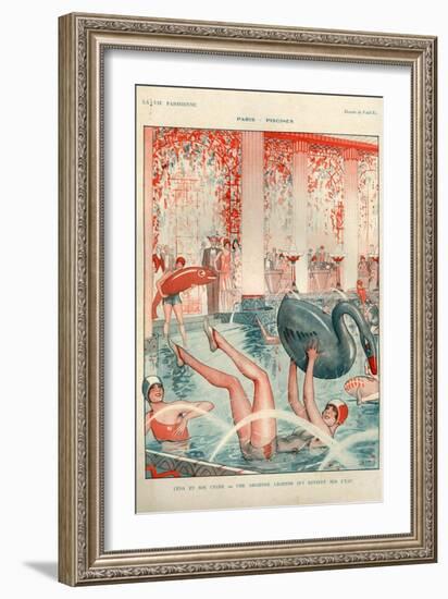 1920s France La Vie Parisienne Magazine Plate-null-Framed Giclee Print