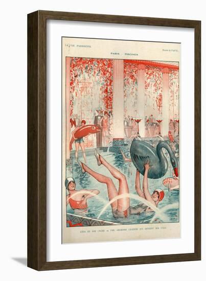 1920s France La Vie Parisienne Magazine Plate-null-Framed Giclee Print