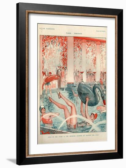 1920s France La Vie Parisienne Magazine Plate-null-Framed Giclee Print