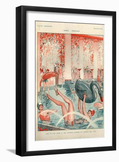 1920s France La Vie Parisienne Magazine Plate-null-Framed Giclee Print