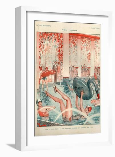 1920s France La Vie Parisienne Magazine Plate-null-Framed Giclee Print