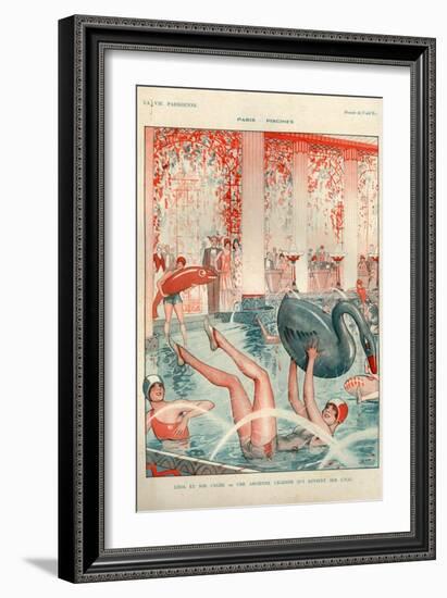 1920s France La Vie Parisienne Magazine Plate-null-Framed Giclee Print