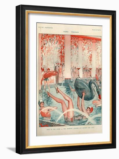 1920s France La Vie Parisienne Magazine Plate-null-Framed Giclee Print