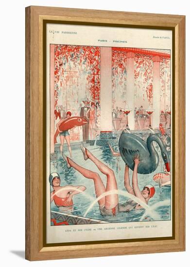 1920s France La Vie Parisienne Magazine Plate-null-Framed Premier Image Canvas