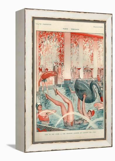 1920s France La Vie Parisienne Magazine Plate-null-Framed Premier Image Canvas